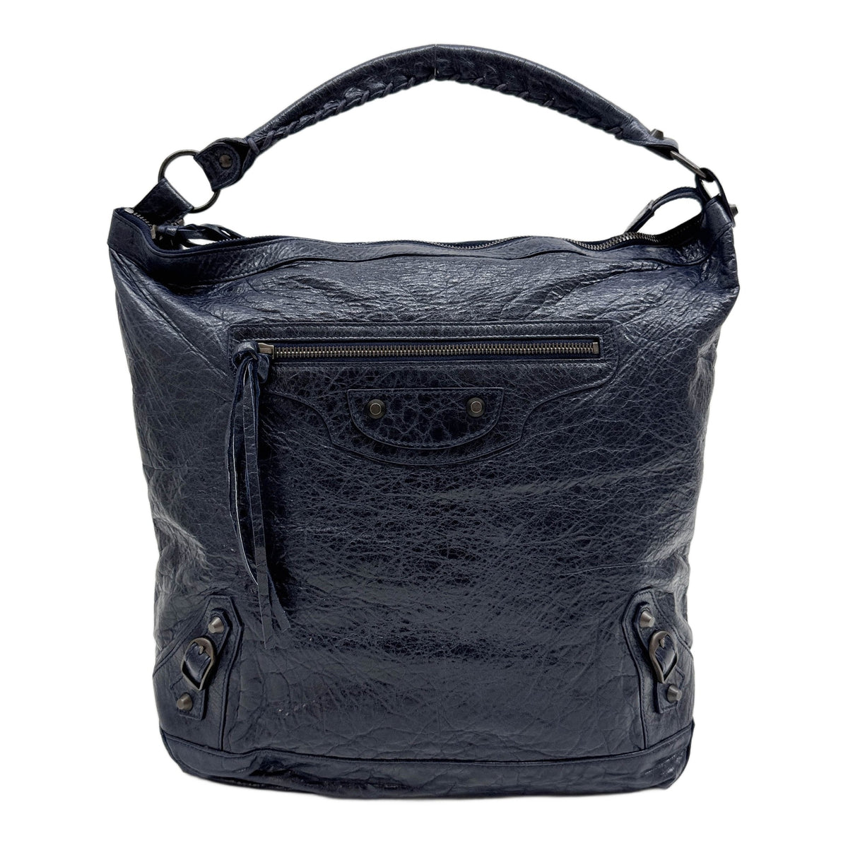 The Day Navy Marine Blue Leather Shoulder Bag