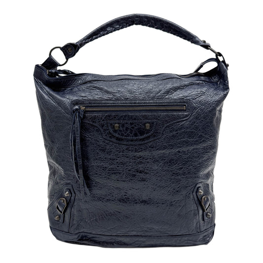 The Day Navy Marine Blue Leather Shoulder Bag