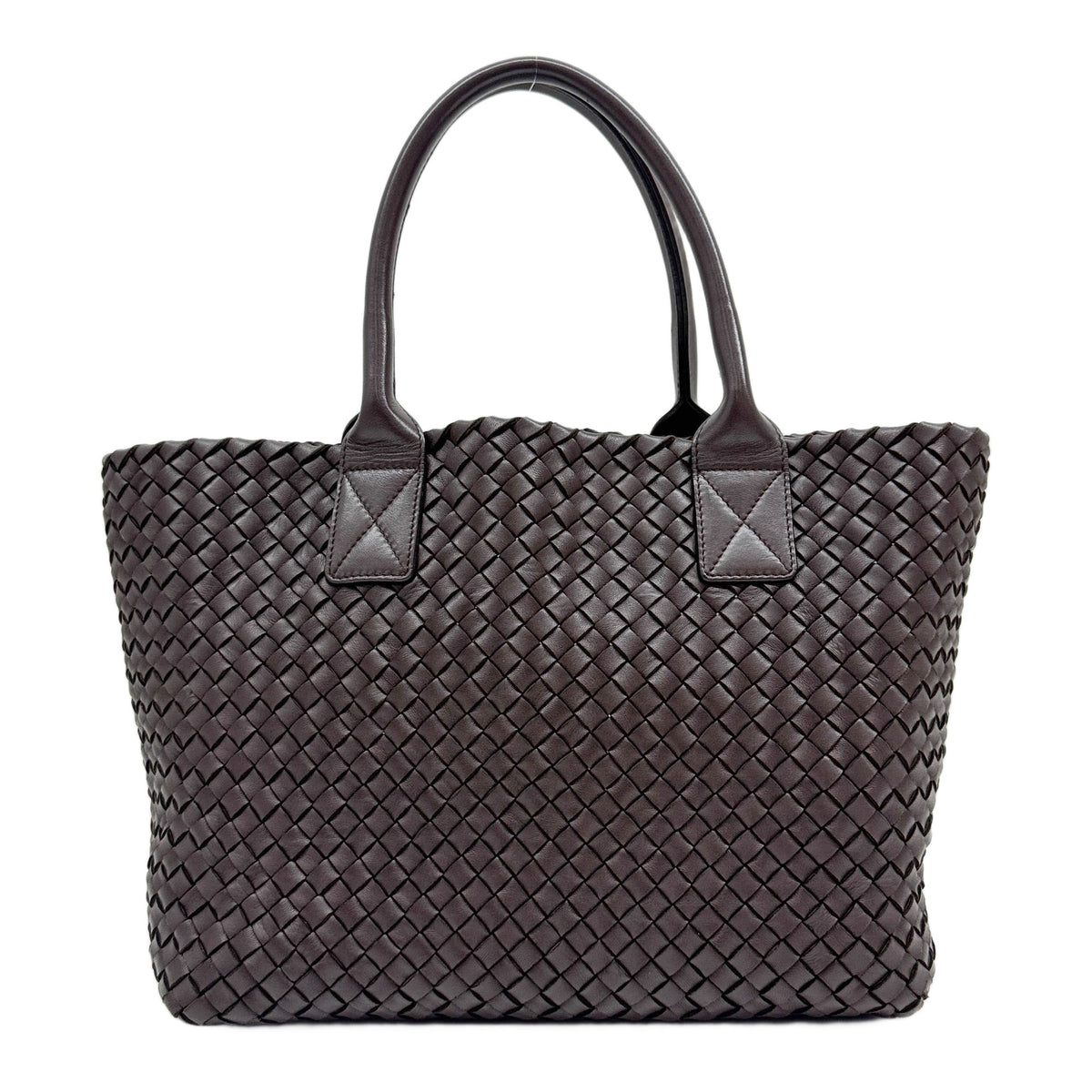 Cabat Intrecciato Brown Leather Tote Bag
