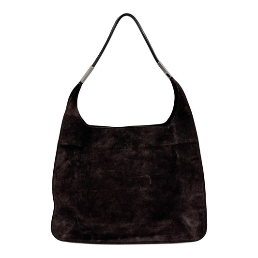 Brown Suede Shoulder Bag
