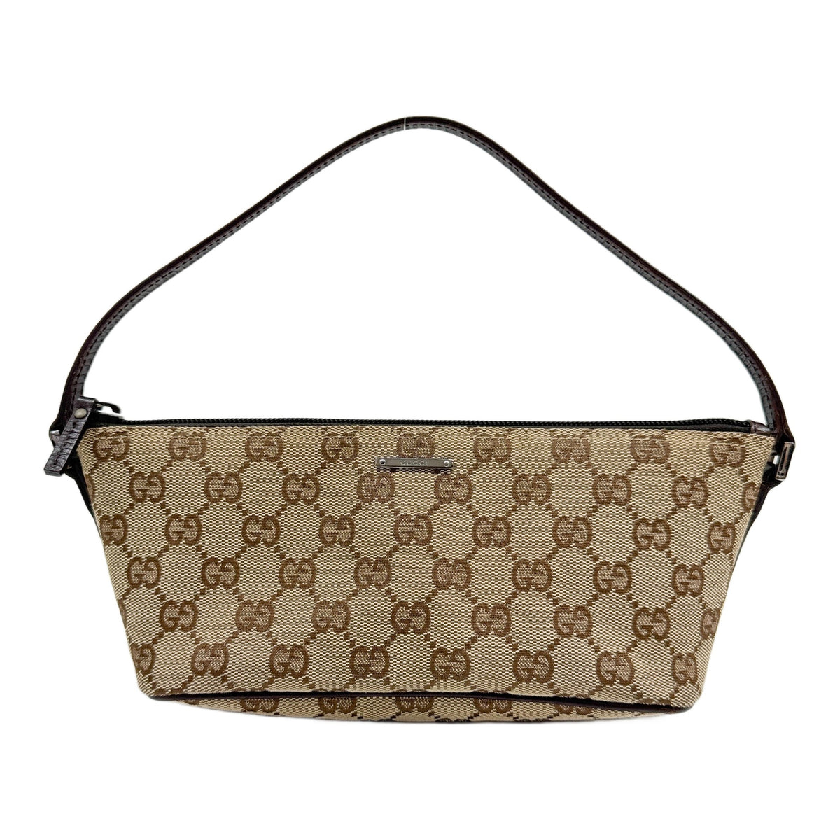 Boat Brown GG Canvas Shoulder Bag