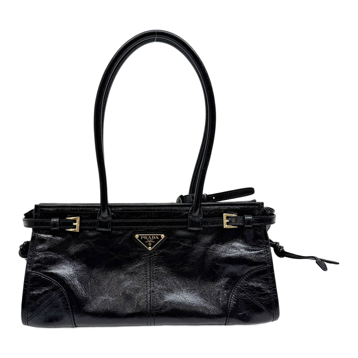 Bonnie Black Leather Two Way Bag