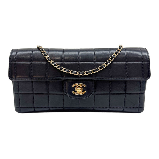 East West Chocolate Bar 2002-2003 Black Leather Shoulder Bag