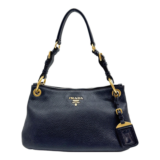 Black Leather Shoulder Bag