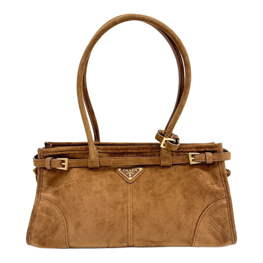 Bonnie Brown Suede Two Way Bag