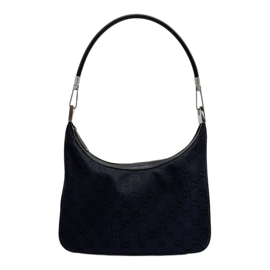 Black GG Canvas Shoulder Bag