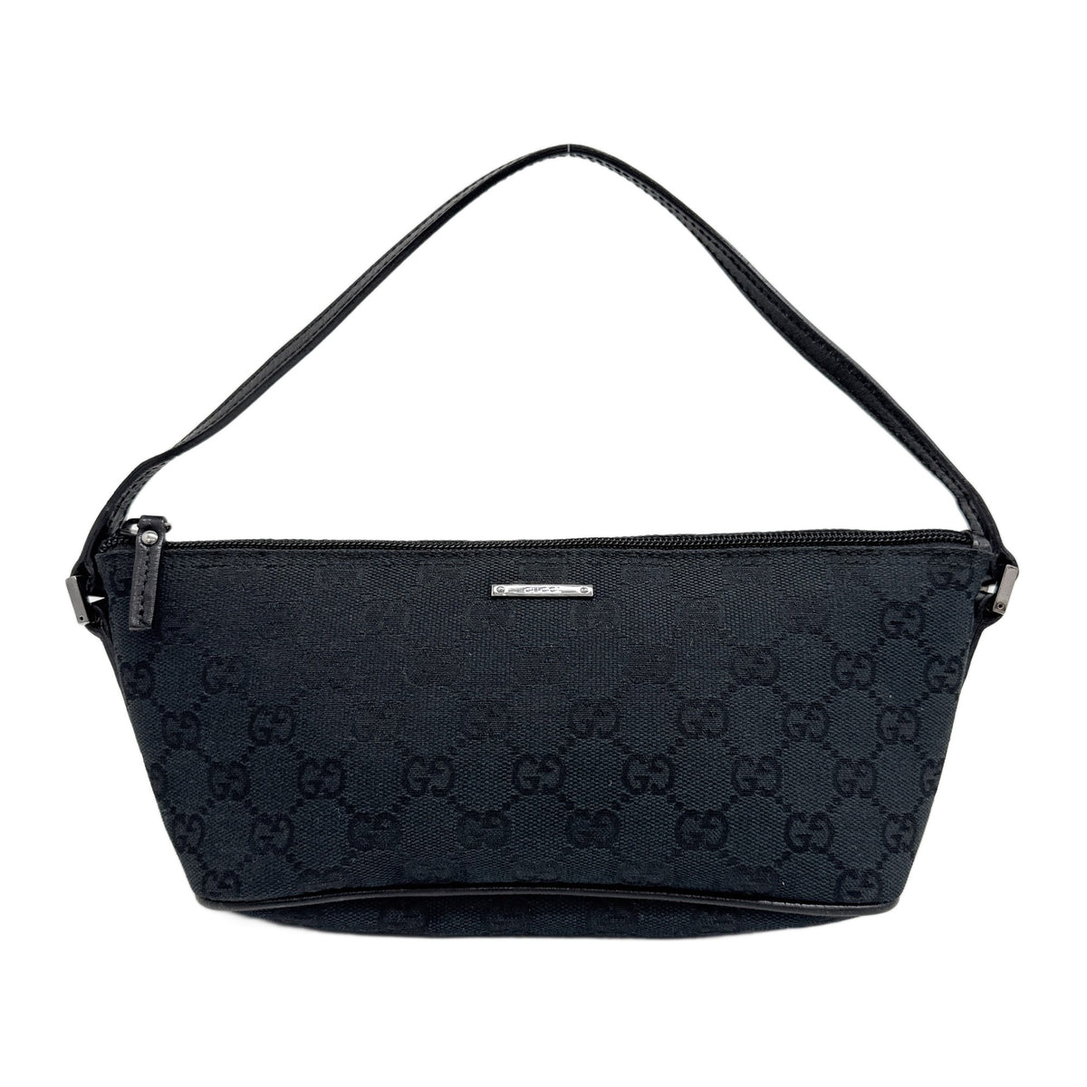 Boat Black GG Canvas Shoulder Bag