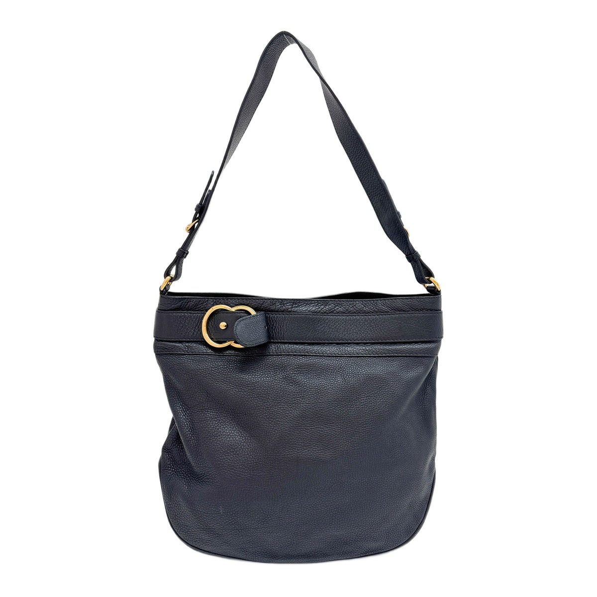 Ride Black Leather Shoulder Bag