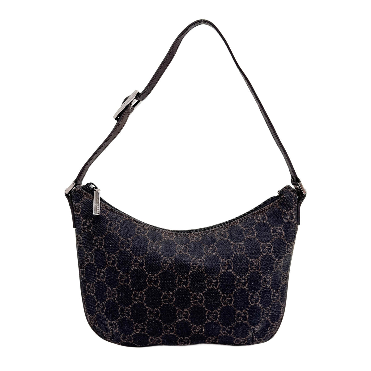 Espresso Brown GG Canvas Shoulder Bag