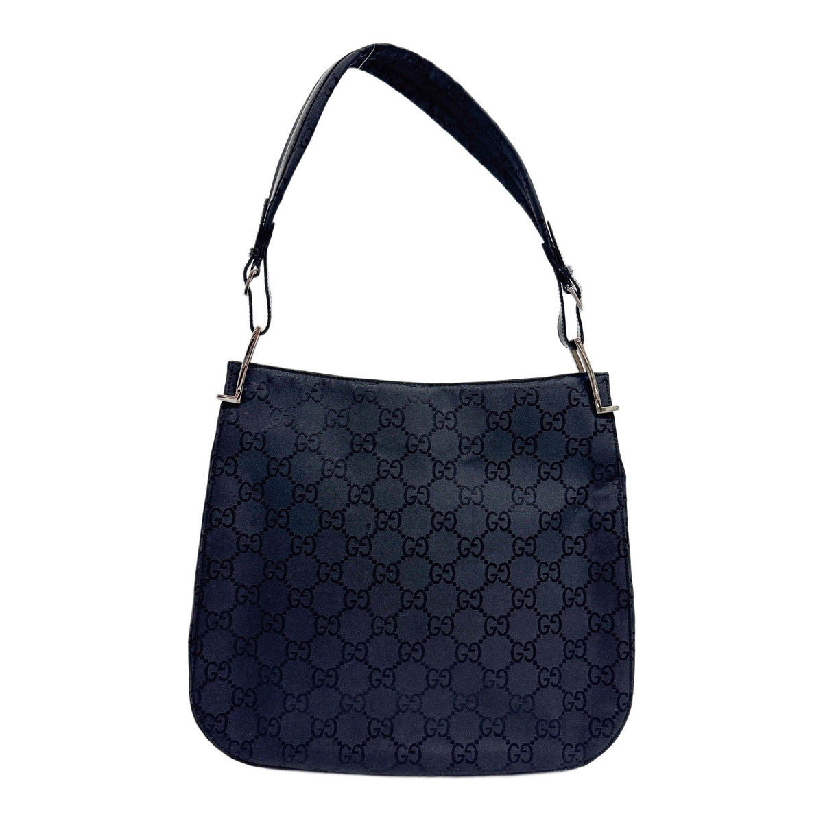 Black GG Canvas Shoulder Bag
