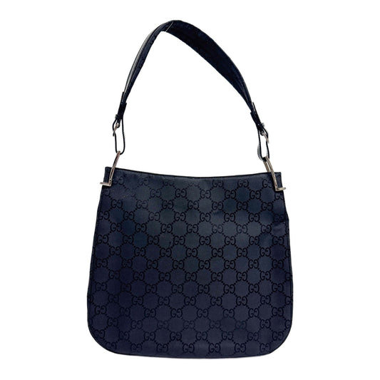 Black GG Canvas Shoulder Bag