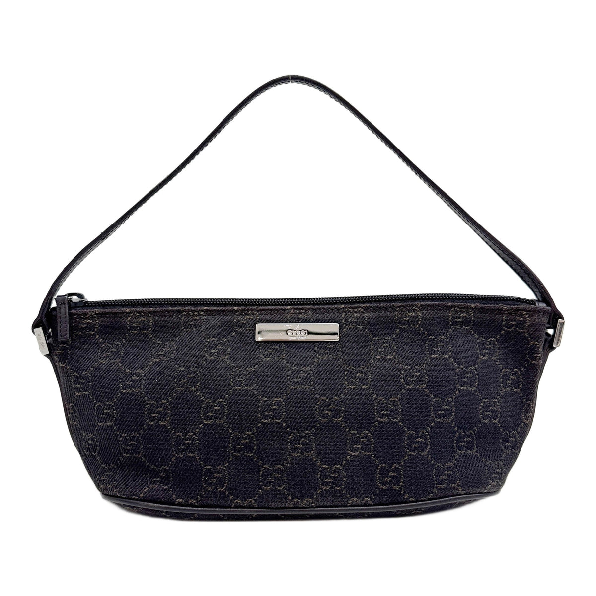 Boat Black GG Canvas Shoulder Bag