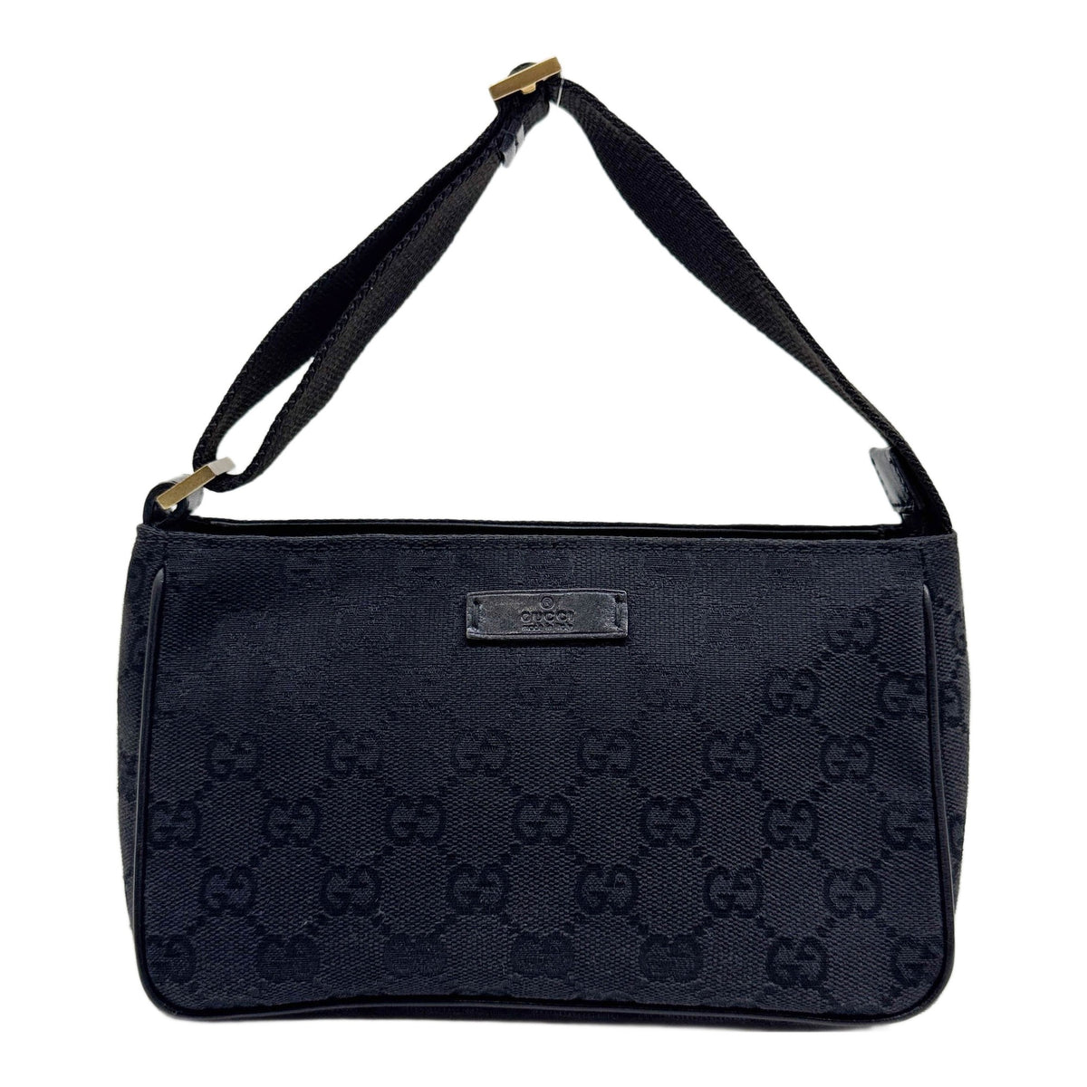 Black GG Canvas Hand Bag
