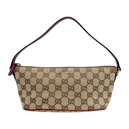 Boat Brown GG Canvas Hand Bag