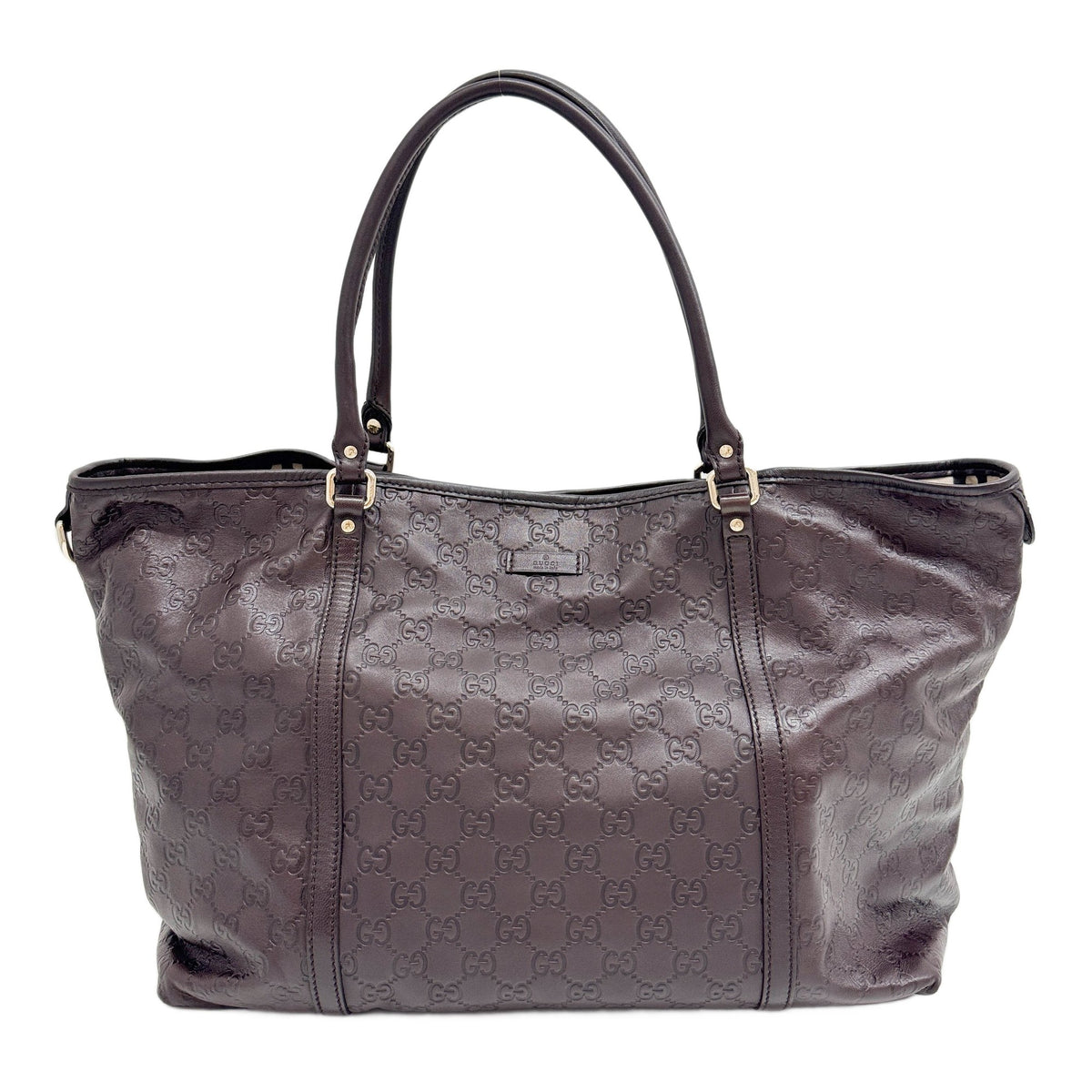 Brown Guccissima Leather Tote Shoulder Bag