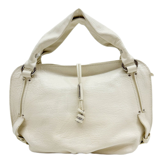 Bittersweet White Leather Shoulder Bag