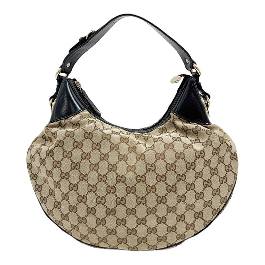 Full Moon Brown GG Canvas Hobo Shoulder Bag