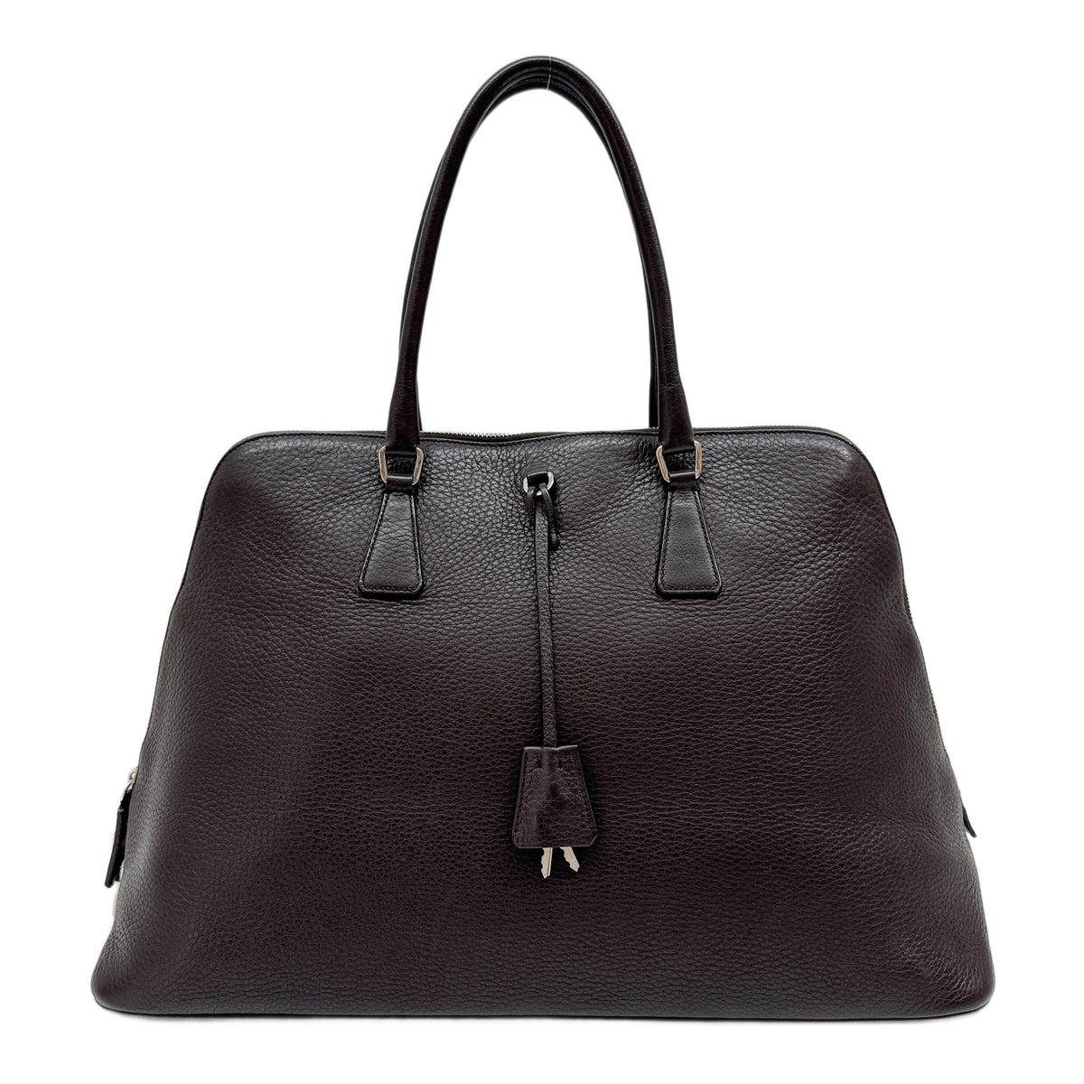 Dark Brown Leather Hand Bag
