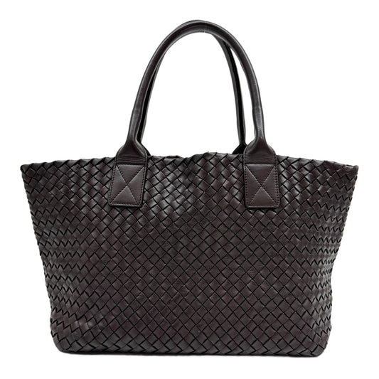 Intrecciato Brown Leather Shoulder Bag