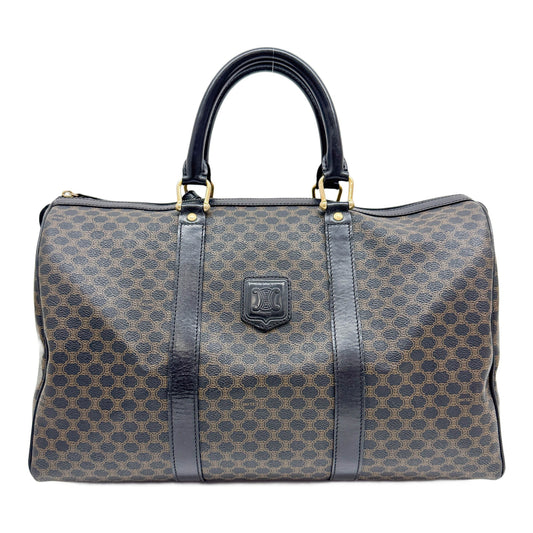 Macadam Brown Monogram Canvas Boston Bag