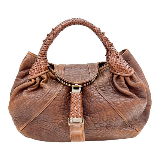 Spy Brown Leather Shoulder Bag