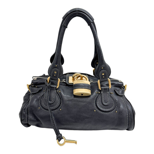 Paddington Black Leather Shoulder Bag