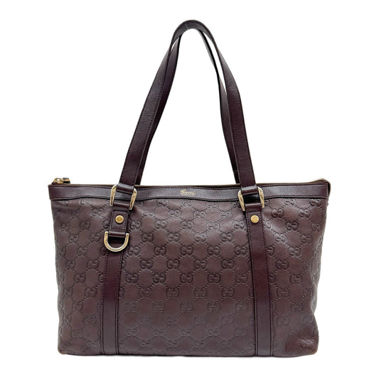 Abbey Brown Guccissima Leather Shoulder Bag
