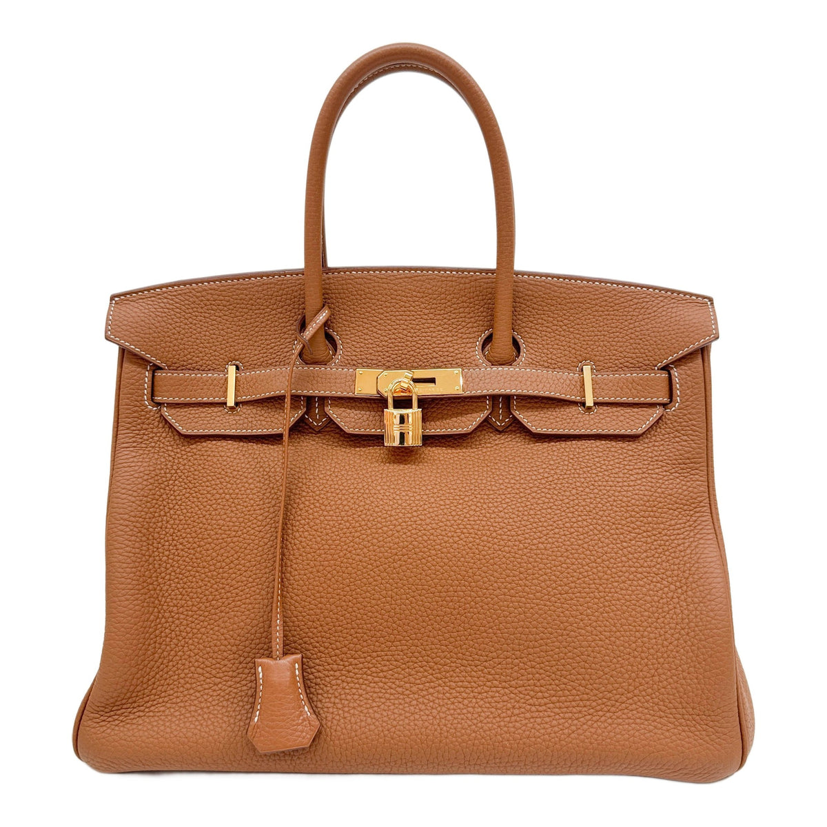 Birkin 35 Caramel Brown Togo Leather Hand Bag