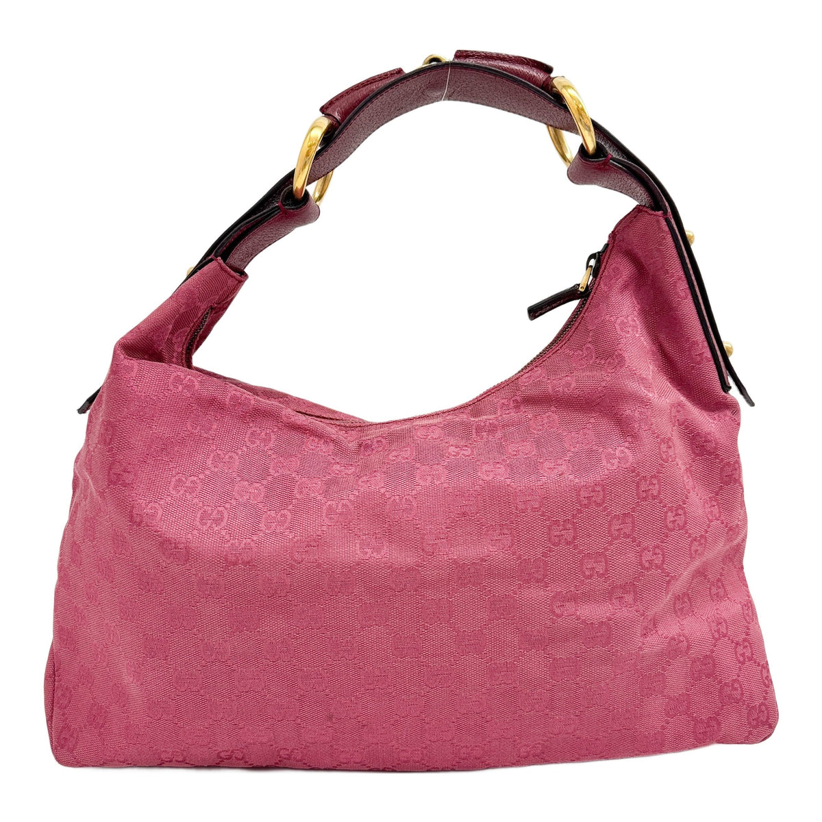 Hobo Red GG Canvas Shoulder Bag