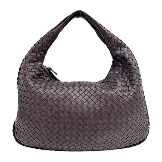 Veneta Intrecciato Brown Leather Shoulder Bag