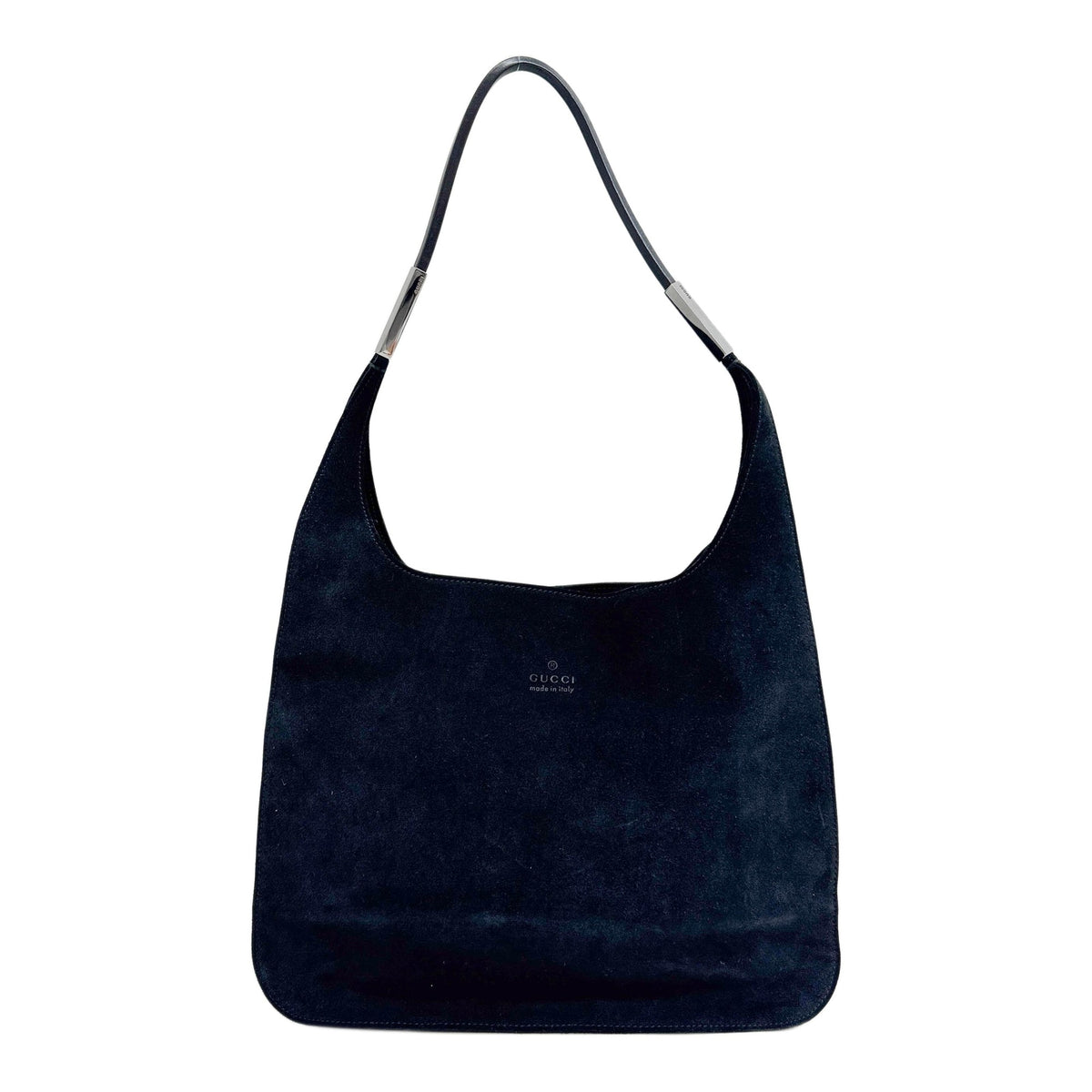 Black Suede Shoulder Bag
