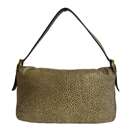 FENDI Bageutte Gold Leopard Print Embroidered Bag, in , Sold by HIVE PRELOVED - Shoulder Bags, ,