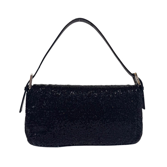 FENDI Baguette Black Beaded Shoulder Bag, in , Sold by HIVE PRELOVED - Shoulder Bags, ,