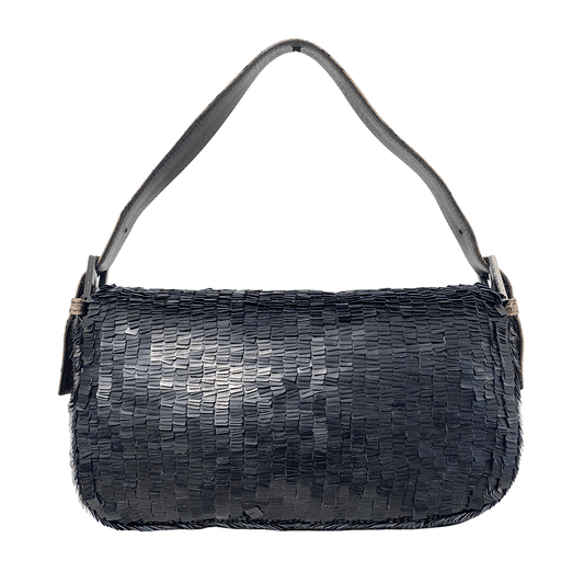 FENDI Baguette Black Sequin Shoulder Bag, in , Sold by HIVE PRELOVED - Shoulder Bags, ,