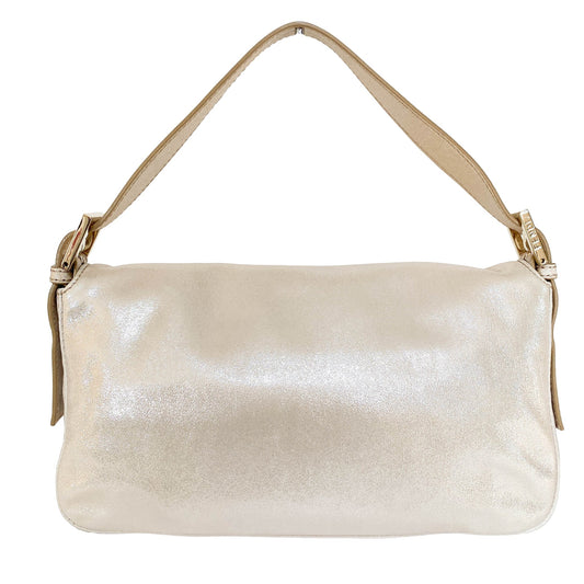 FENDI Baguette Champagne Gold Leather / Rhinestone Hardware, in , Sold by HIVE PRELOVED - Shoulder Bags, ,