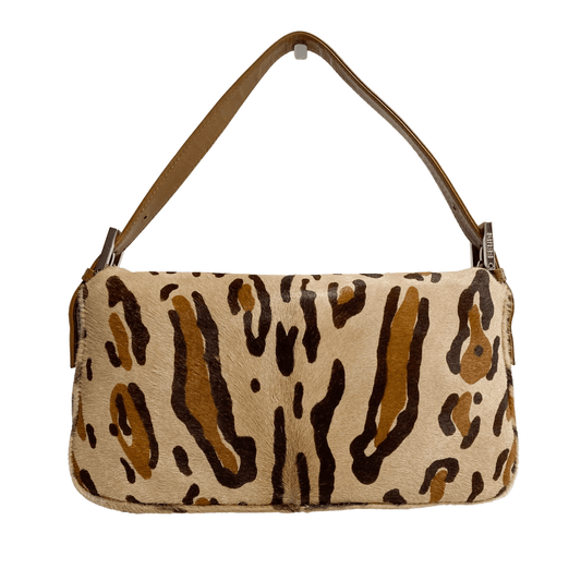FENDI Baguette Leopard Pony Hair Shoulder Bag, in , Sold by HIVE PRELOVED - Shoulder Bags, ,