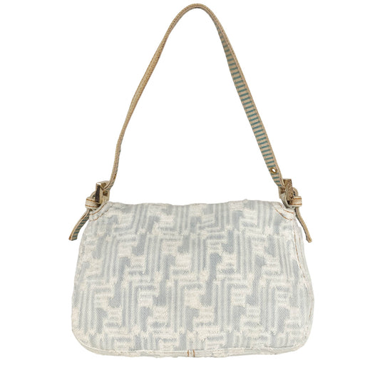 FENDI Baguette Mini Light Blue White Denim / Gold Hardware, in , Sold by HIVE PRELOVED - Mini bags, Shoulder Bags,