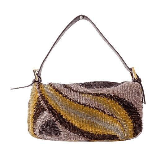 FENDI Baguette Multicolor Psychedelic Beaded Shoulder Bag, in , Sold by HIVE PRELOVED - Shoulder Bags, ,
