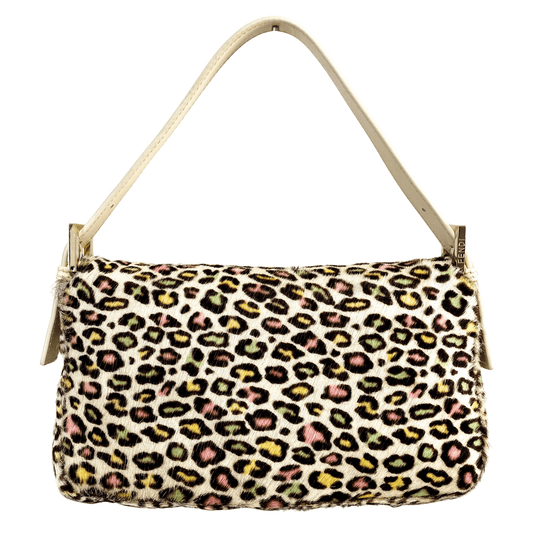 FENDI Baguette Multicolour Leopard Print Pony Hair Shoulder Bag, in , Sold by HIVE PRELOVED - Shoulder Bags, ,