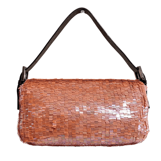 FENDI Baguette Pink Sequin Shoulder Bag, in , Sold by HIVE PRELOVED - Shoulder Bags, ,