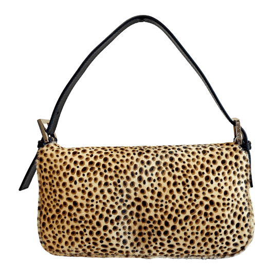 FENDI Baguette Pony Hair Cheetah Shoulder Bag, in , Sold by HIVE PRELOVED - Shoulder Bags, ,