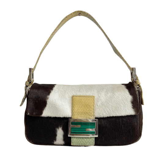FENDI Baguette Pony Hair Cowhide Print Shoulder Bag, in , Sold by HIVE PRELOVED - Shoulder Bags, ,