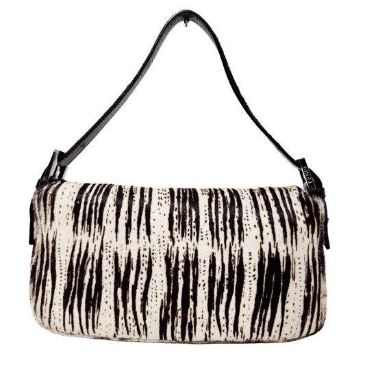 FENDI Baguette Pony Hair Zebra Shoulder Bag, in , Sold by HIVE PRELOVED - Shoulder Bags, ,