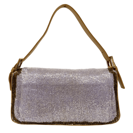 FENDI Baguette Purple Beaded Shoulder Bag, in , Sold by HIVE PRELOVED - Shoulder Bags, ,