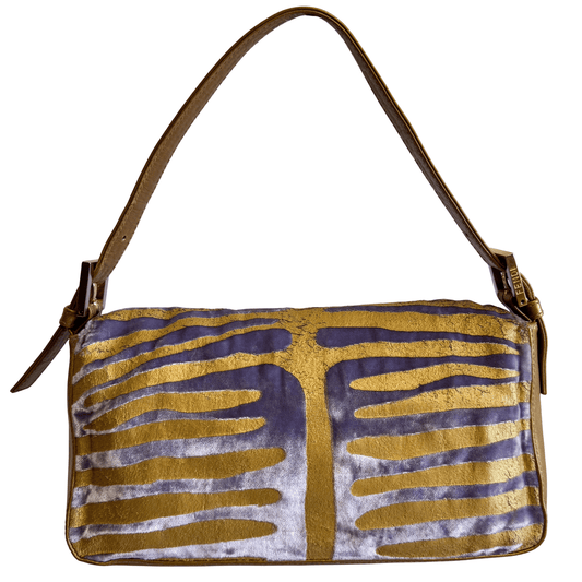 FENDI Baguette Velvet Zebra Design Shoulder Bag, in , Sold by HIVE PRELOVED - Shoulder Bags, ,