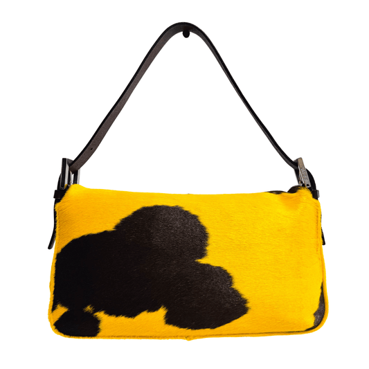 FENDI Baguette Yellow Pony Hair Shoulder Bag, in , Sold by HIVE PRELOVED - Shoulder Bags, ,