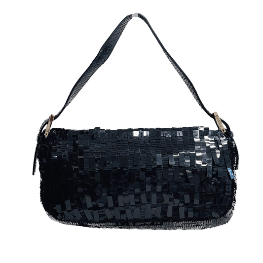 FENDI Black Sequin Baguette Shoulder Bag, in , Sold by HIVE PRELOVED - Shoulder Bags, ,