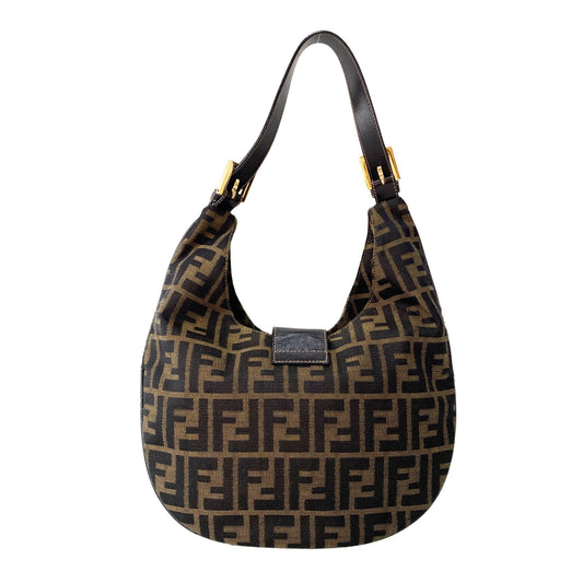FENDI Croissant Zucca Hobo Shoulder Bag, in , Sold by HIVE PRELOVED - Shoulder Bags, ,