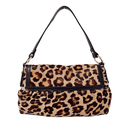 FENDI Leopard Print Pony Hair Chef Shoulder Bag, in , Sold by HIVE PRELOVED - Shoulder Bags, ,