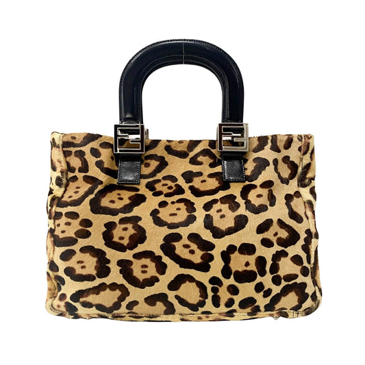 FENDI Leopard Print Pony Hair Handle Bag, in , Sold by HIVE PRELOVED - Handle Bags, ,